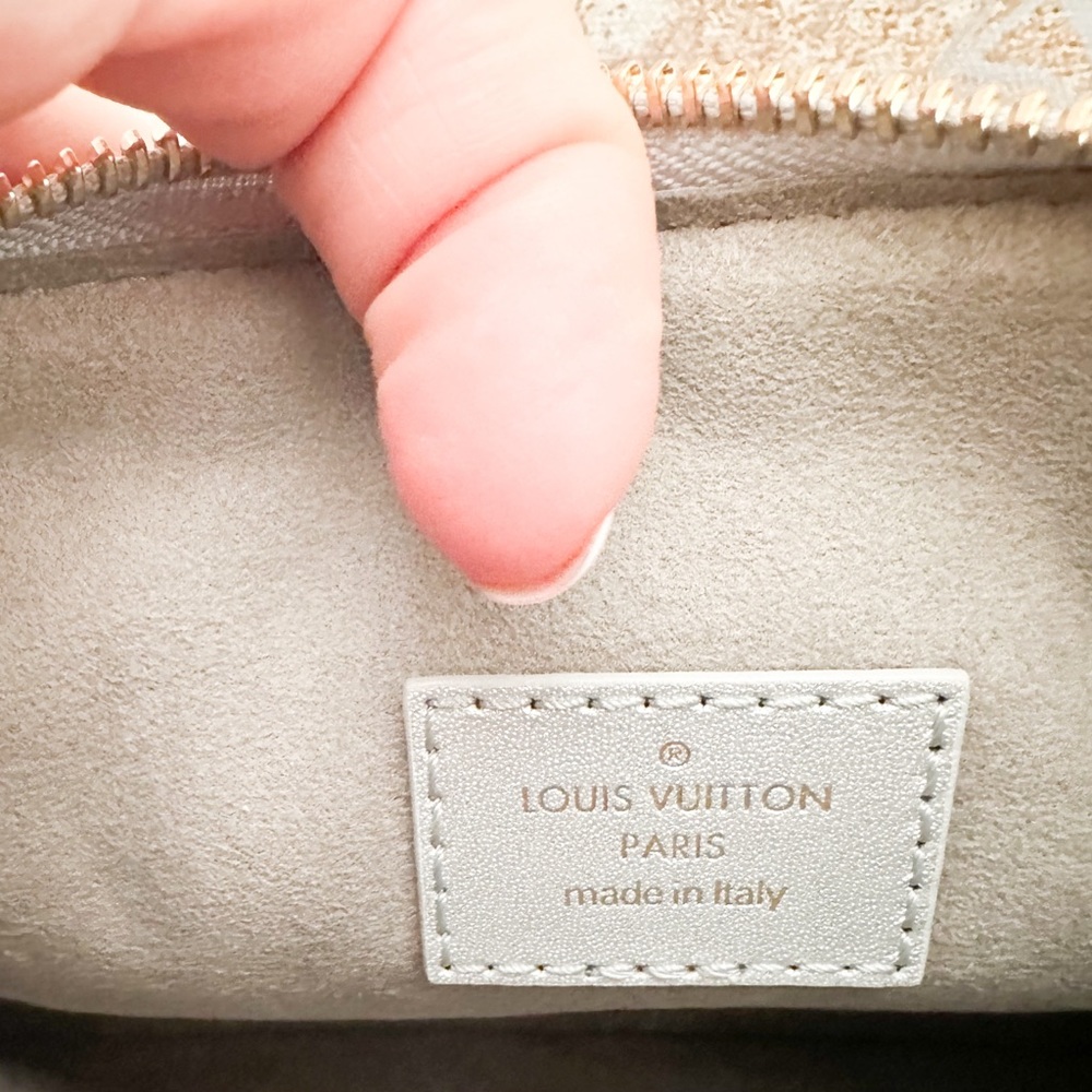 Louis Vuitton Coussin BB Monogram Silver Lambskin Embossed Crossbody Bag - Picture 8 of 12